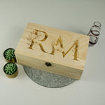 Floral wooden memory boxes