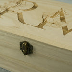 Floral wooden memory boxes