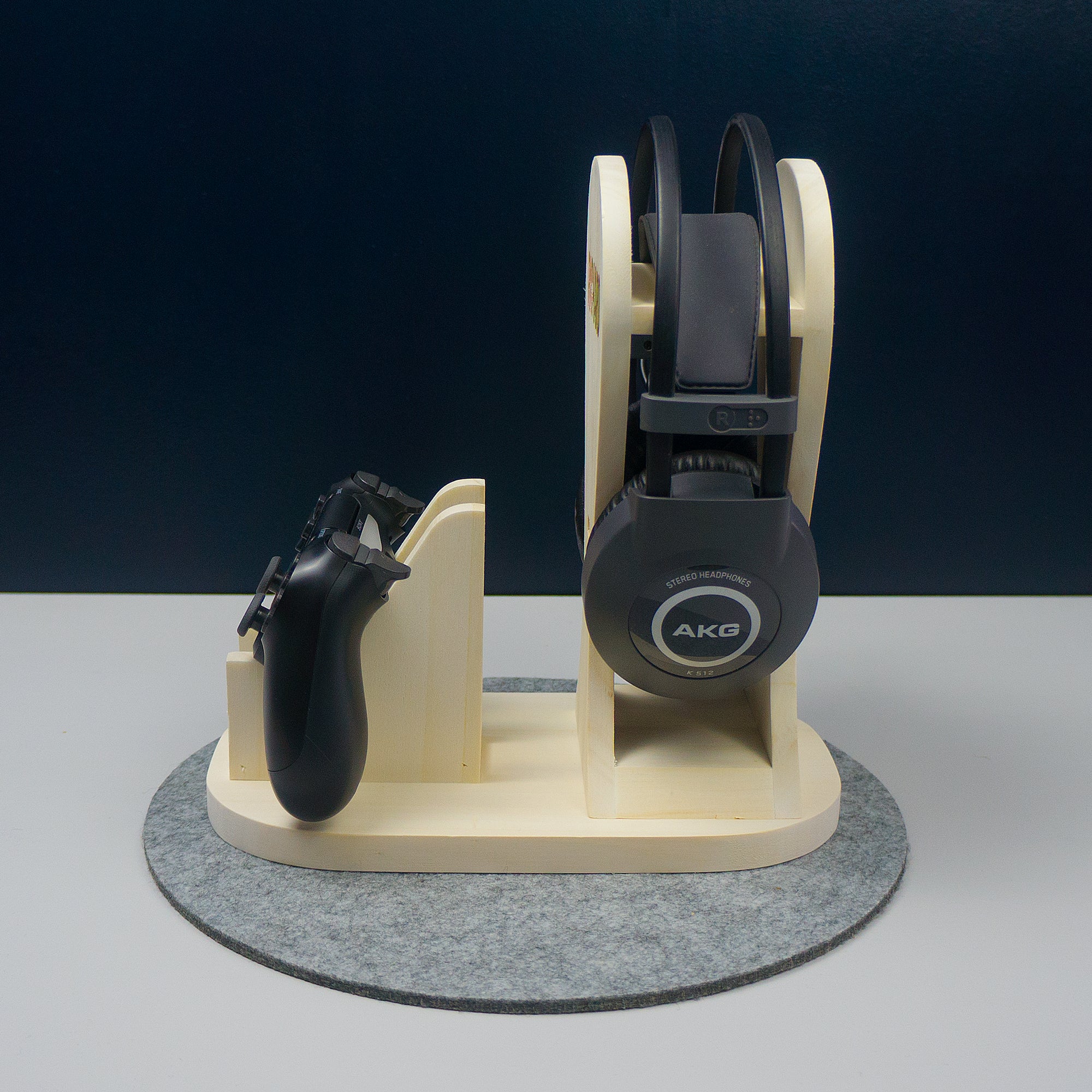 Gaming headphone and controller stand