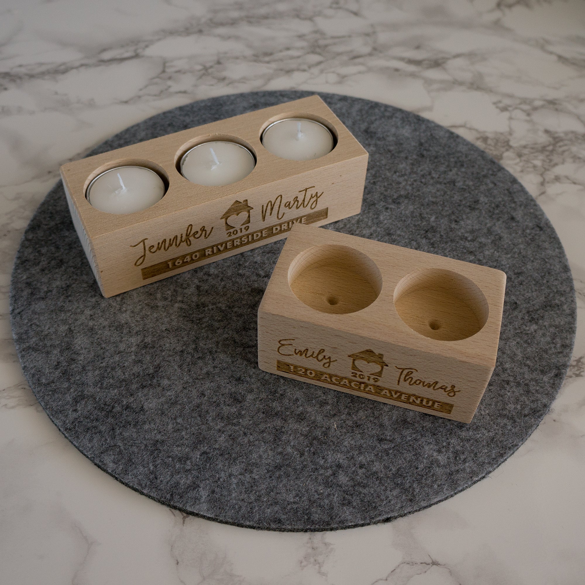 House warming candle holder