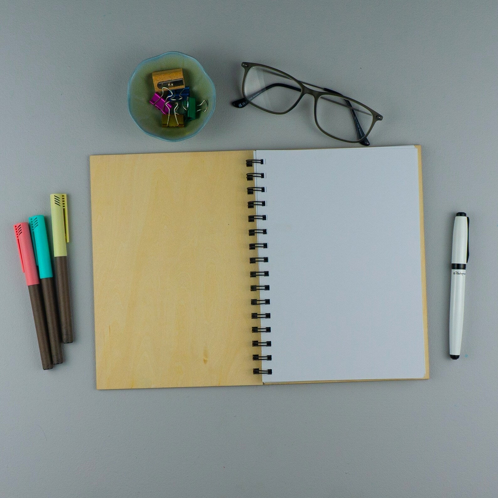 Personalised 18th Birthday present. Custom engraved spiral bound note book sketchbook