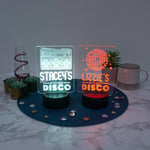 Personalised kitchen disco multi coloured LED sign