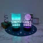 Personalised kitchen disco multi coloured LED sign