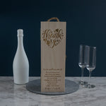 Thank you personalised wine box