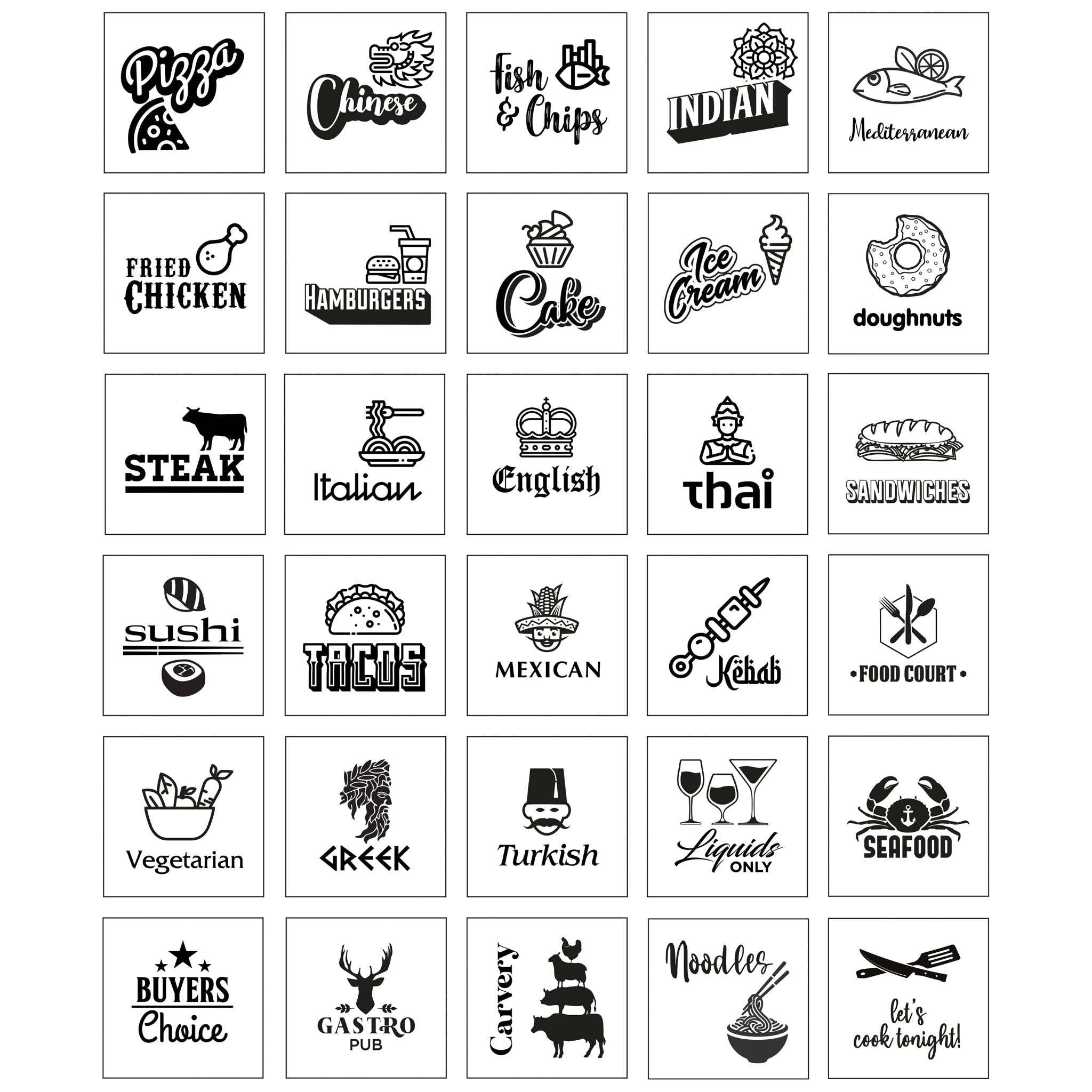 Take away food decision making dice