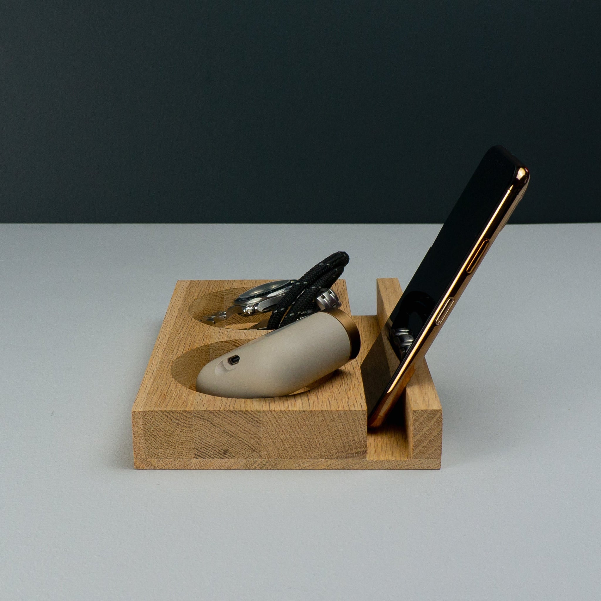 Wooden desk tidy