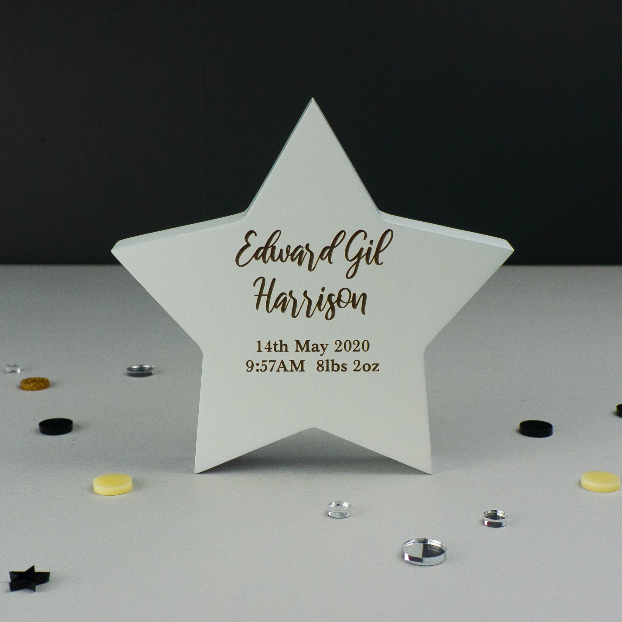 New born baby name plaques