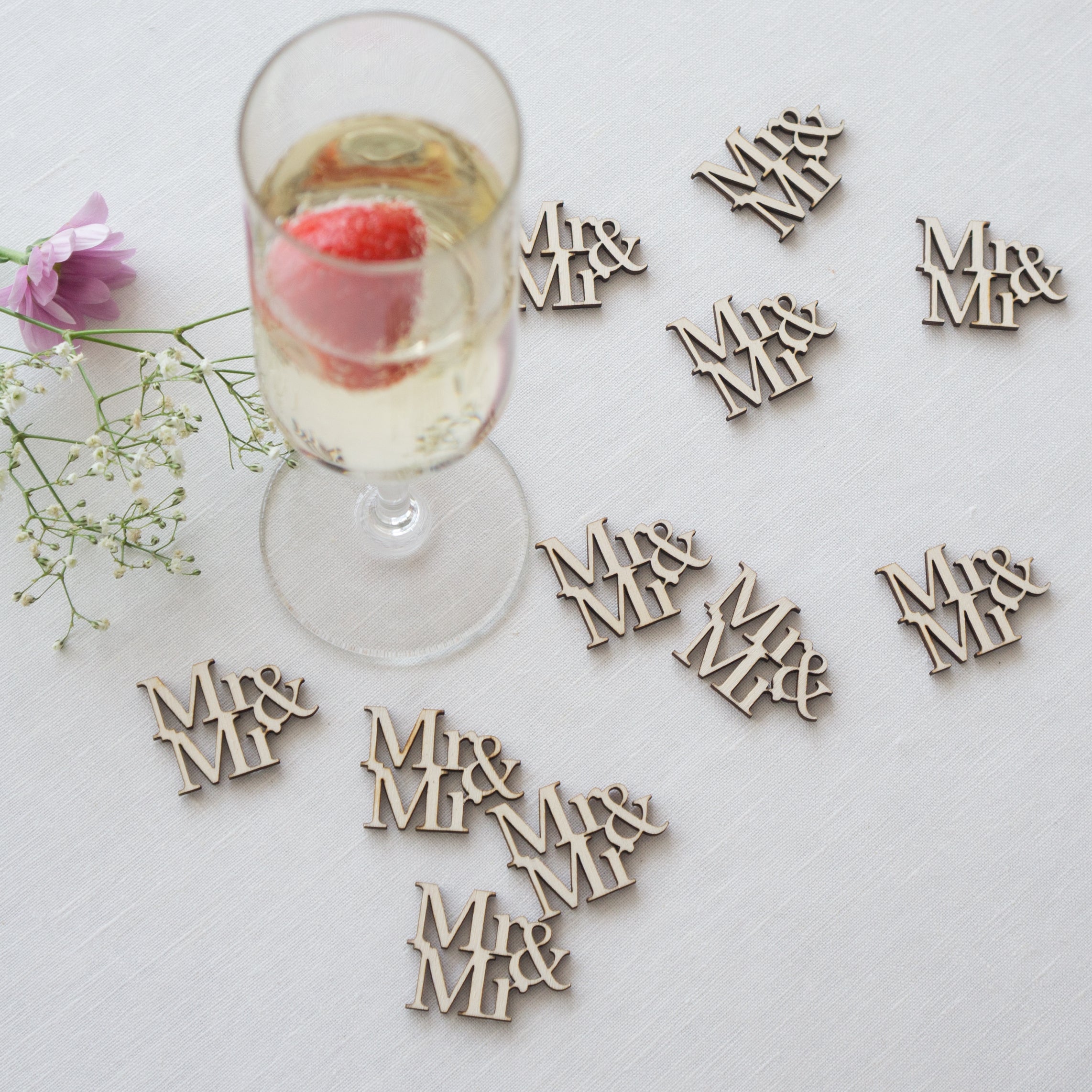 Mr & Mr Gay table confetti