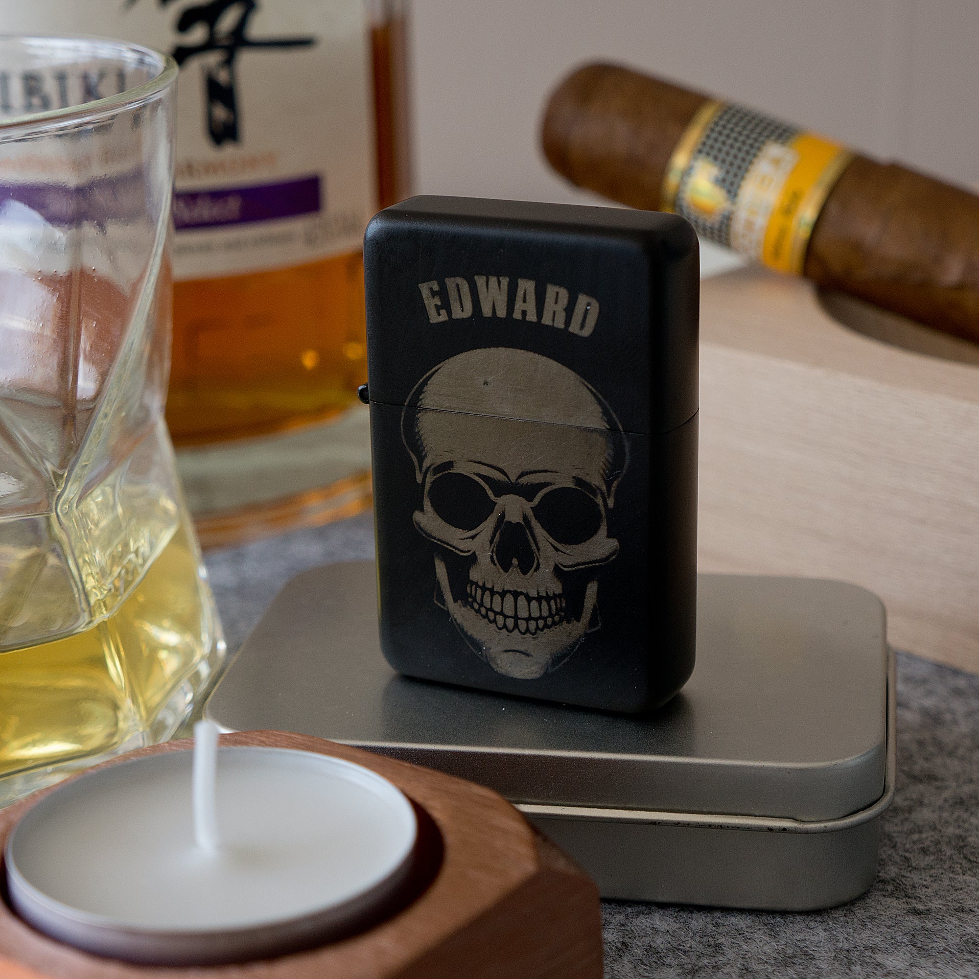 Personalised retro petrol lighter