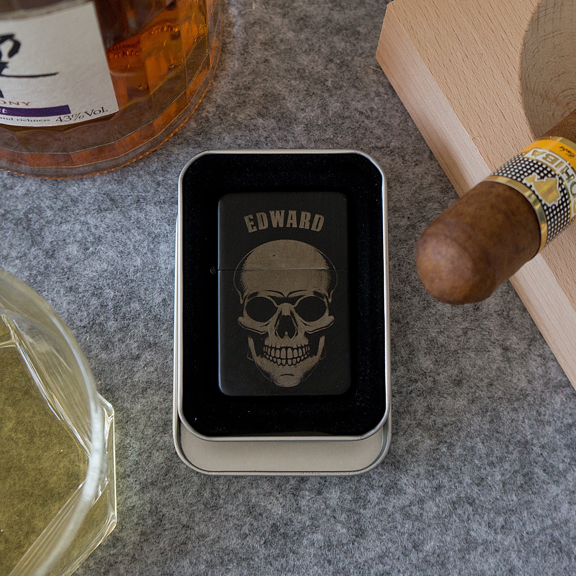 Personalised retro petrol lighter