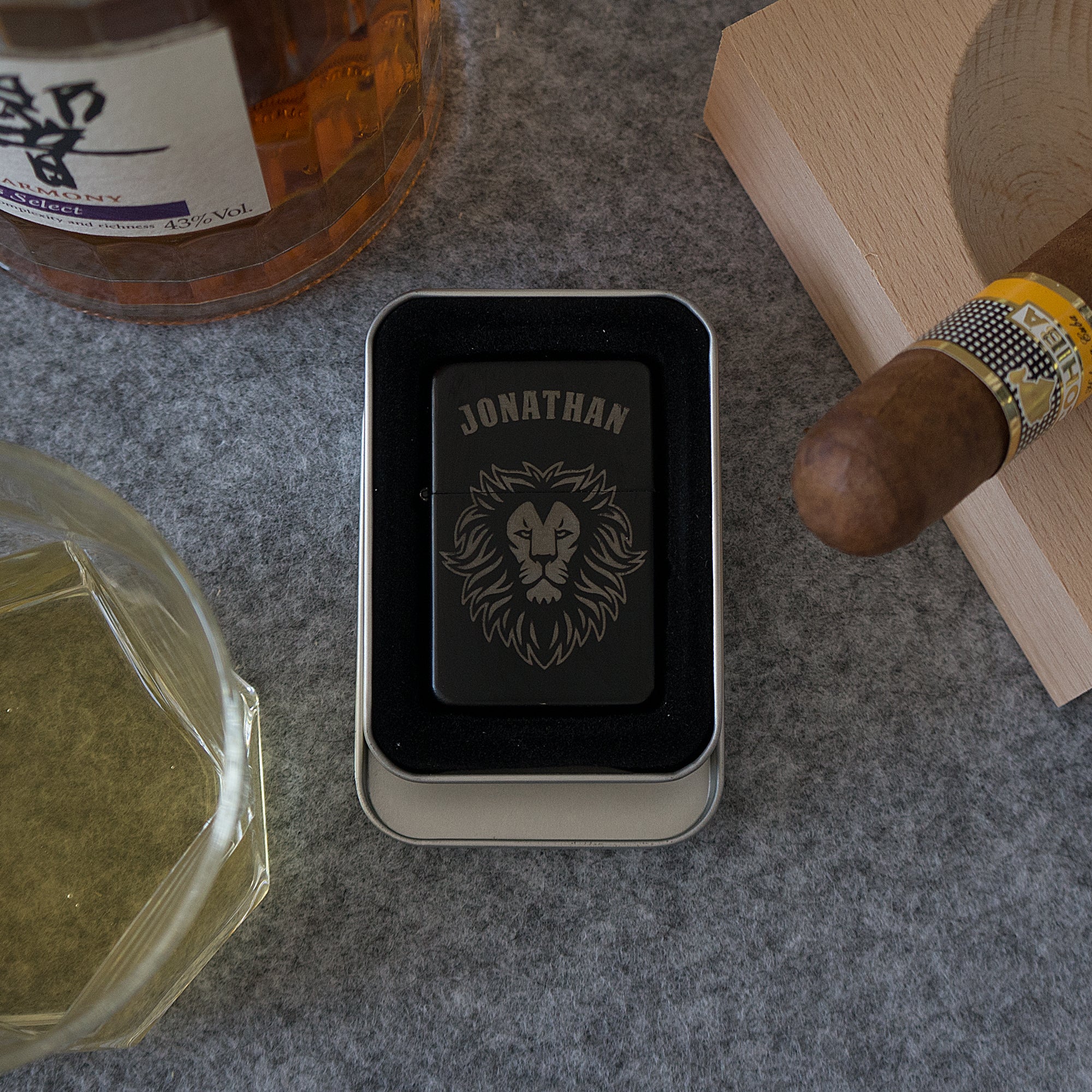 Personalised retro petrol lighter