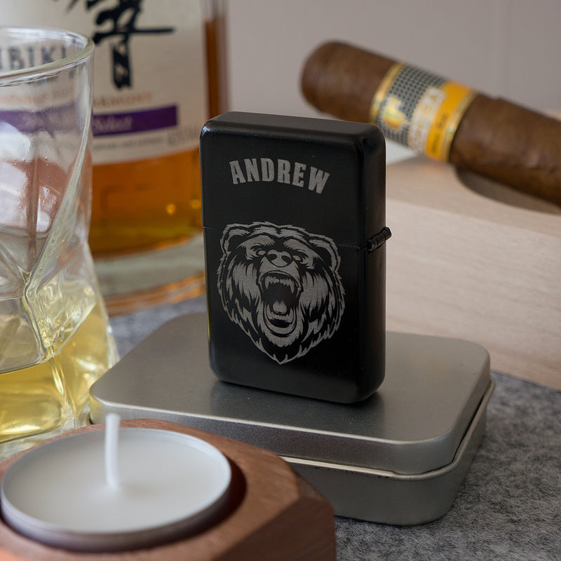 Personalised retro petrol lighter