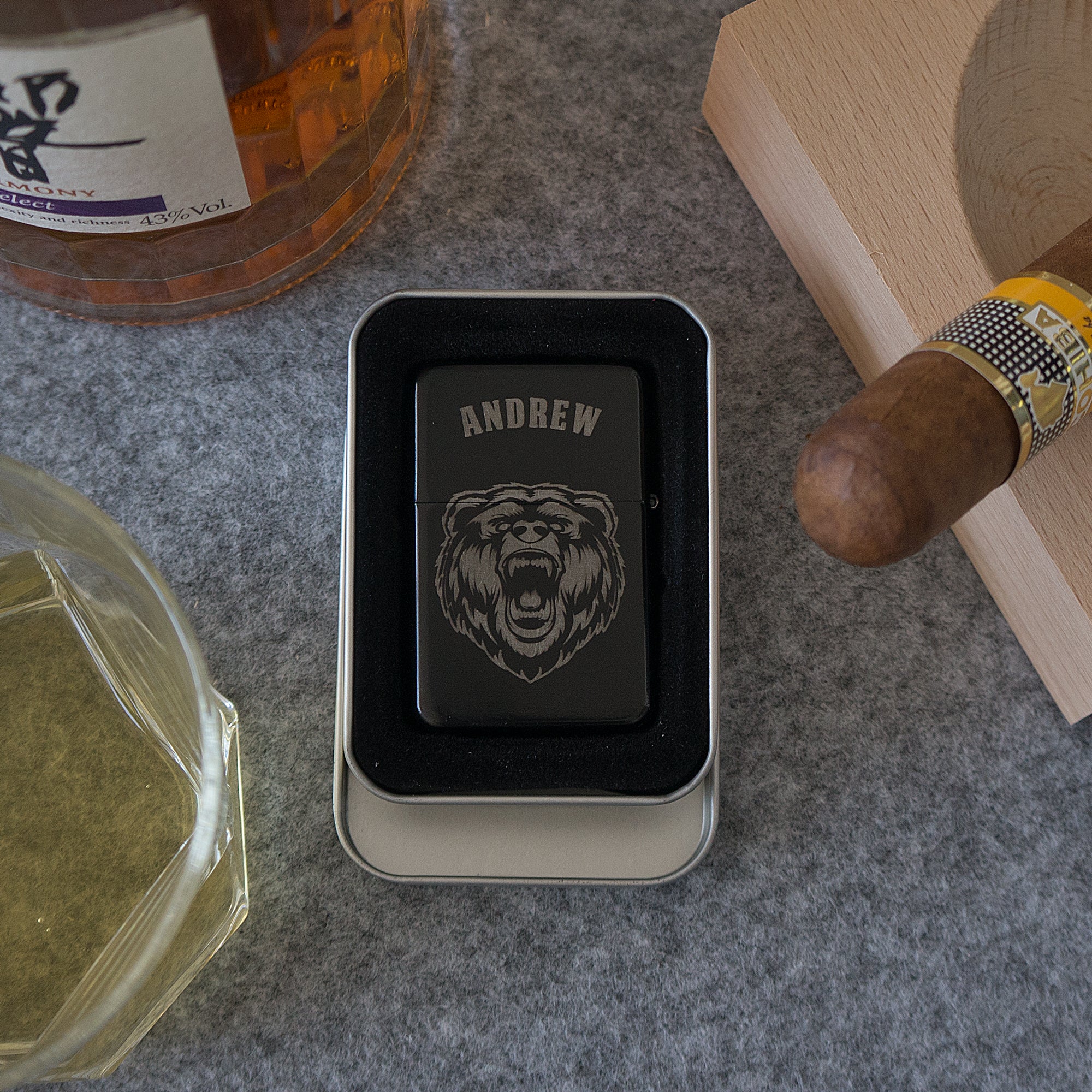 Personalised retro petrol lighter