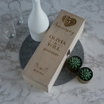 5th Wedding anniversary wood wine box