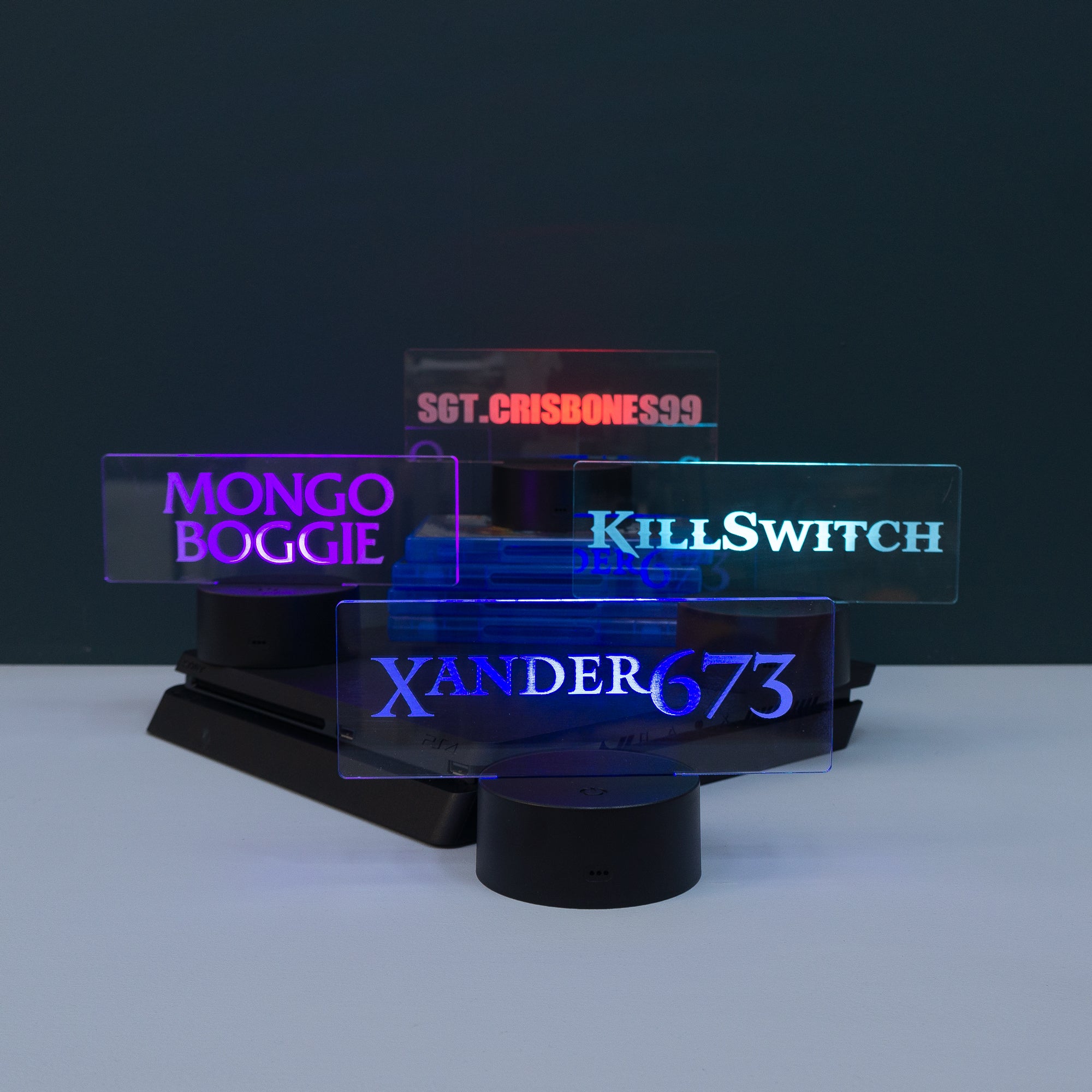 Gamer name LED light up sign
