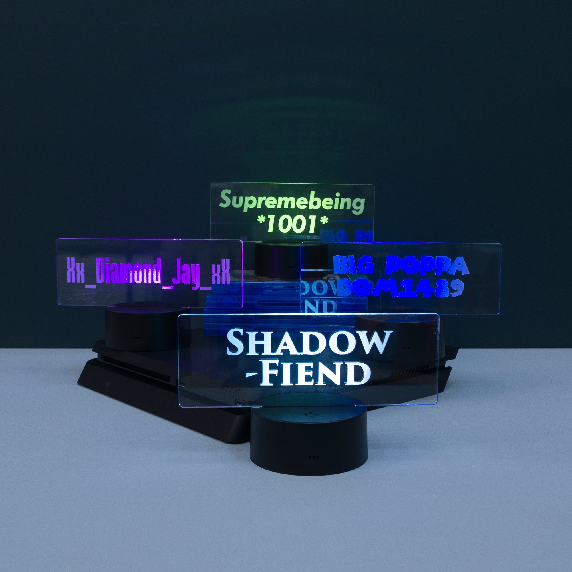 Gamer name LED light up sign