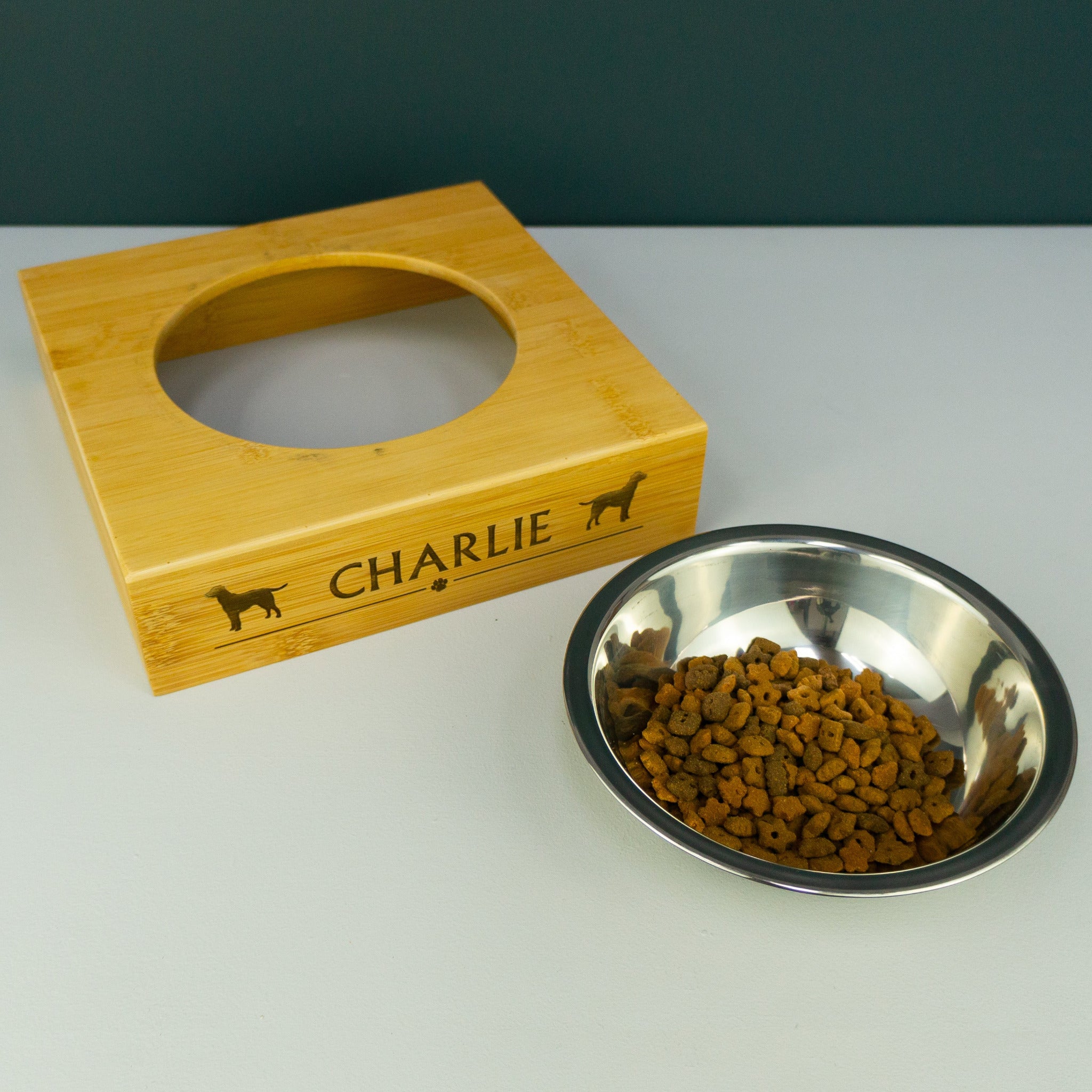 Personalised large dog bowl