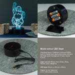 Multi colour fat Buddha light up sign