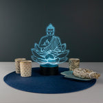 Praying Buddha LED light up sign