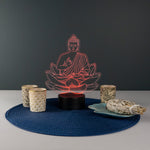 Praying Buddha LED light up sign