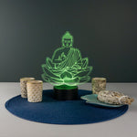Praying Buddha LED light up sign
