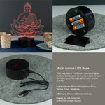 Praying Buddha LED light up sign