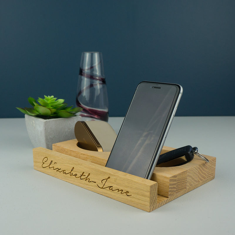 wooden ipad stand
