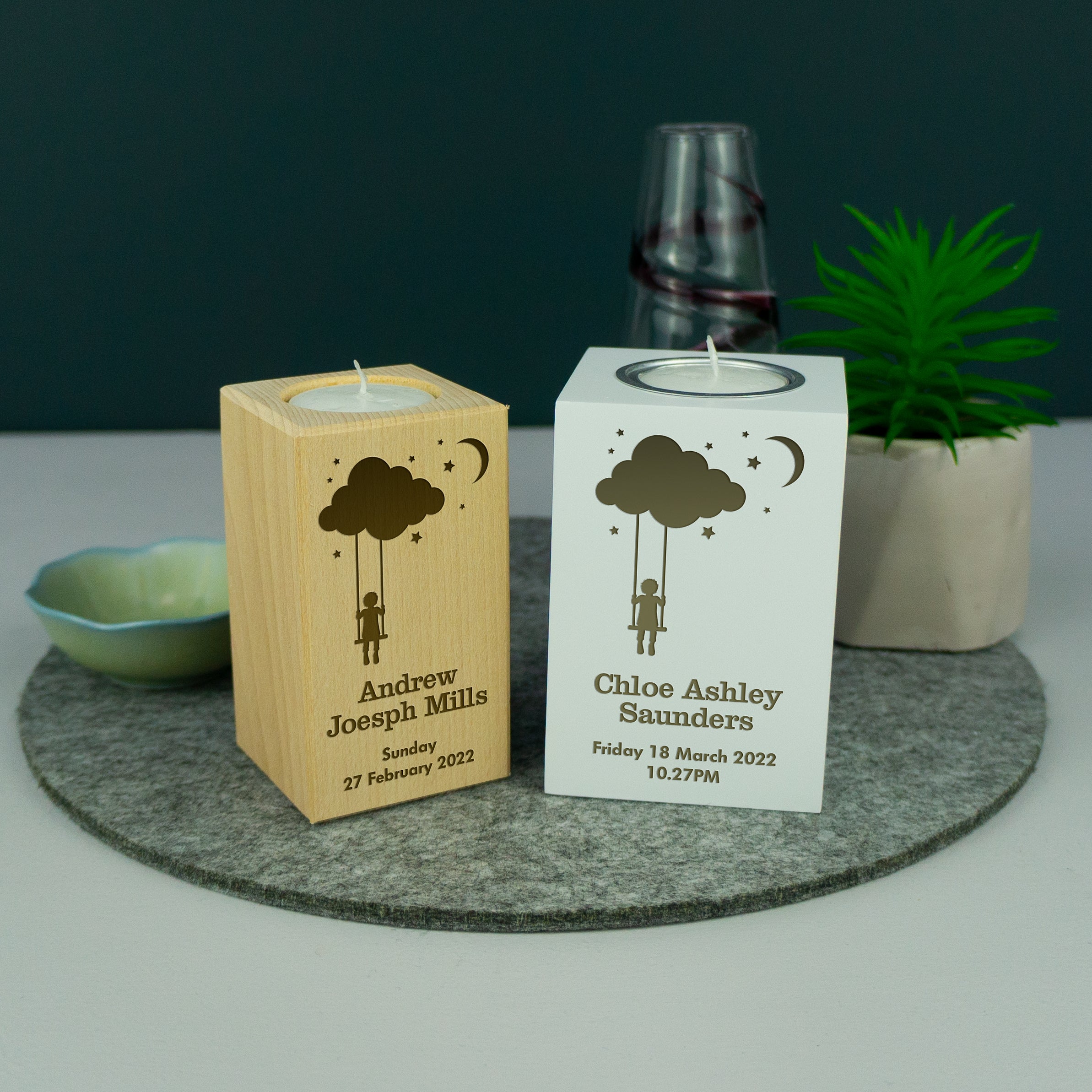 Child loss memorial candle