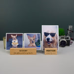 Personalised wooden photo block