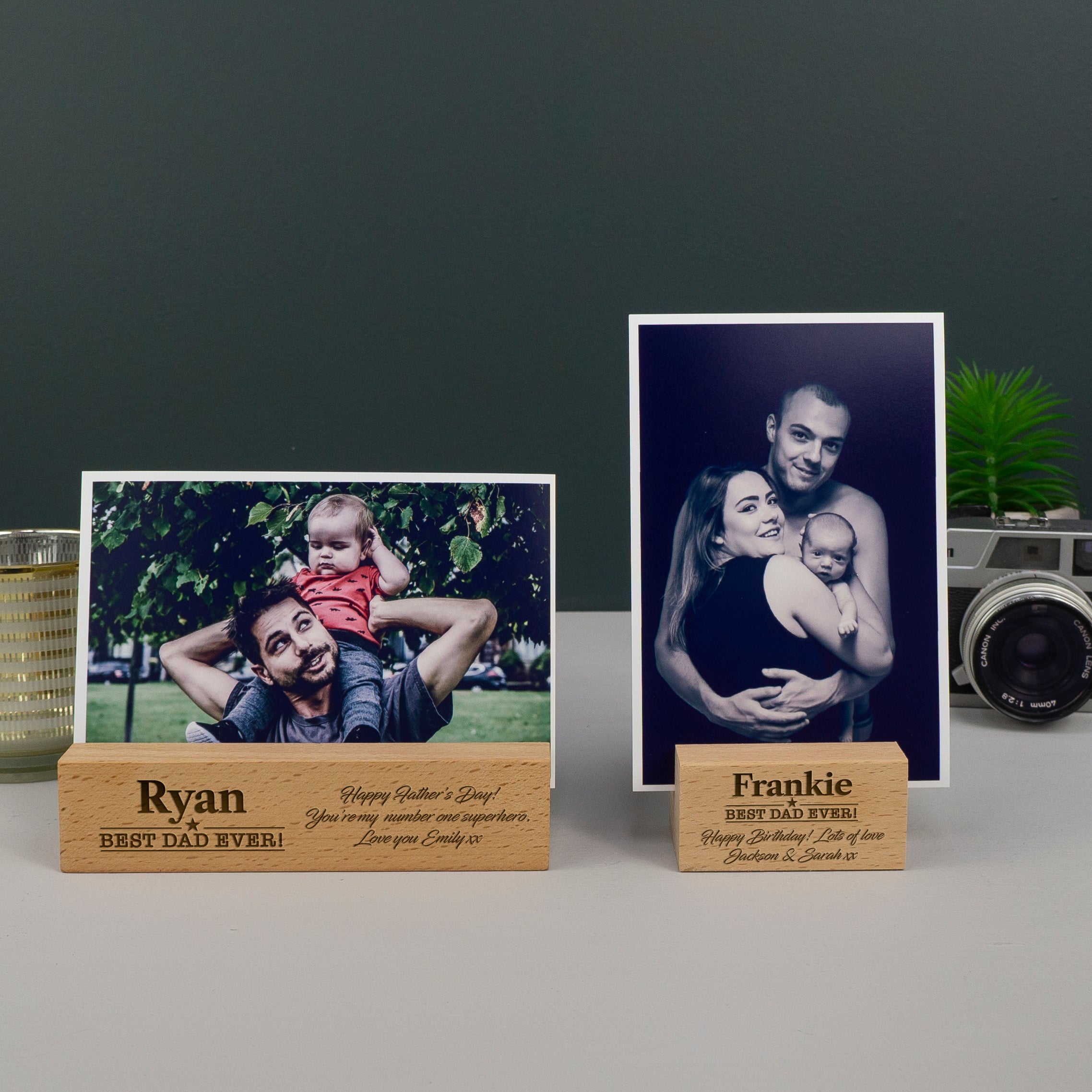Personalised Best Dad Ever photo block