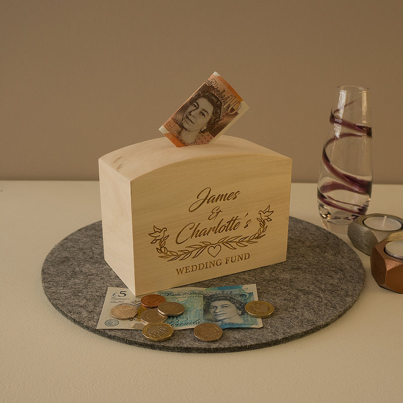 Money box for wedding ideal engagement gift