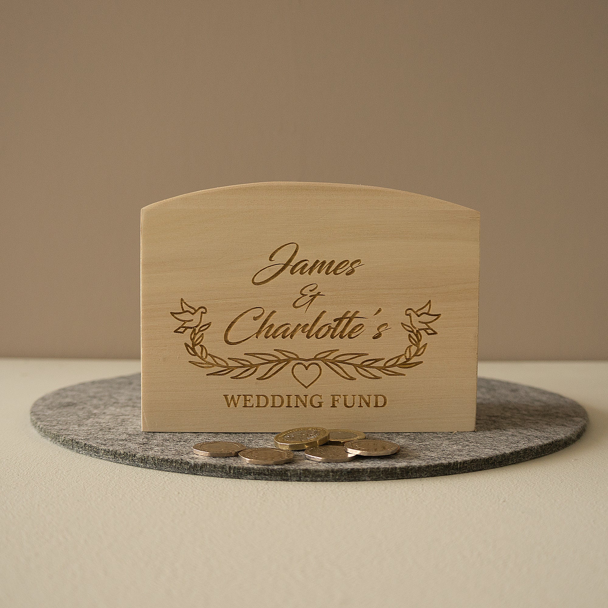 Money box for wedding ideal engagement gift