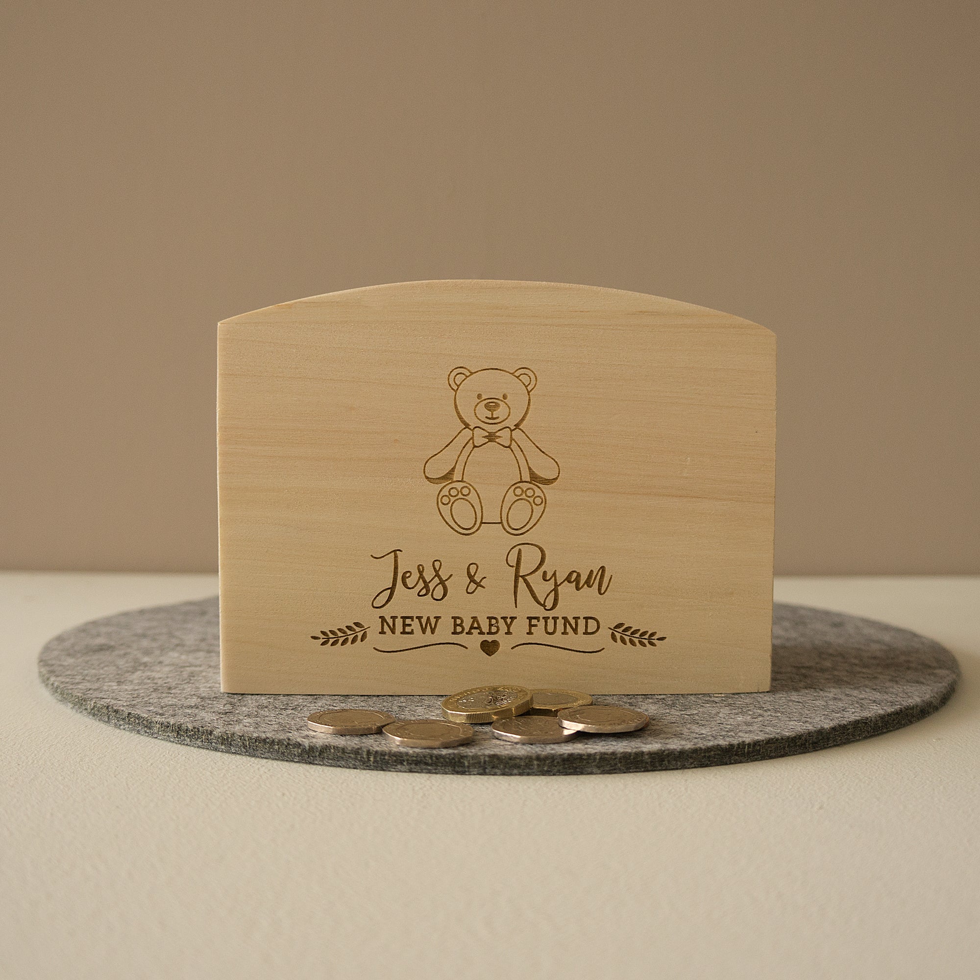 Money box for parents to be new baby fund