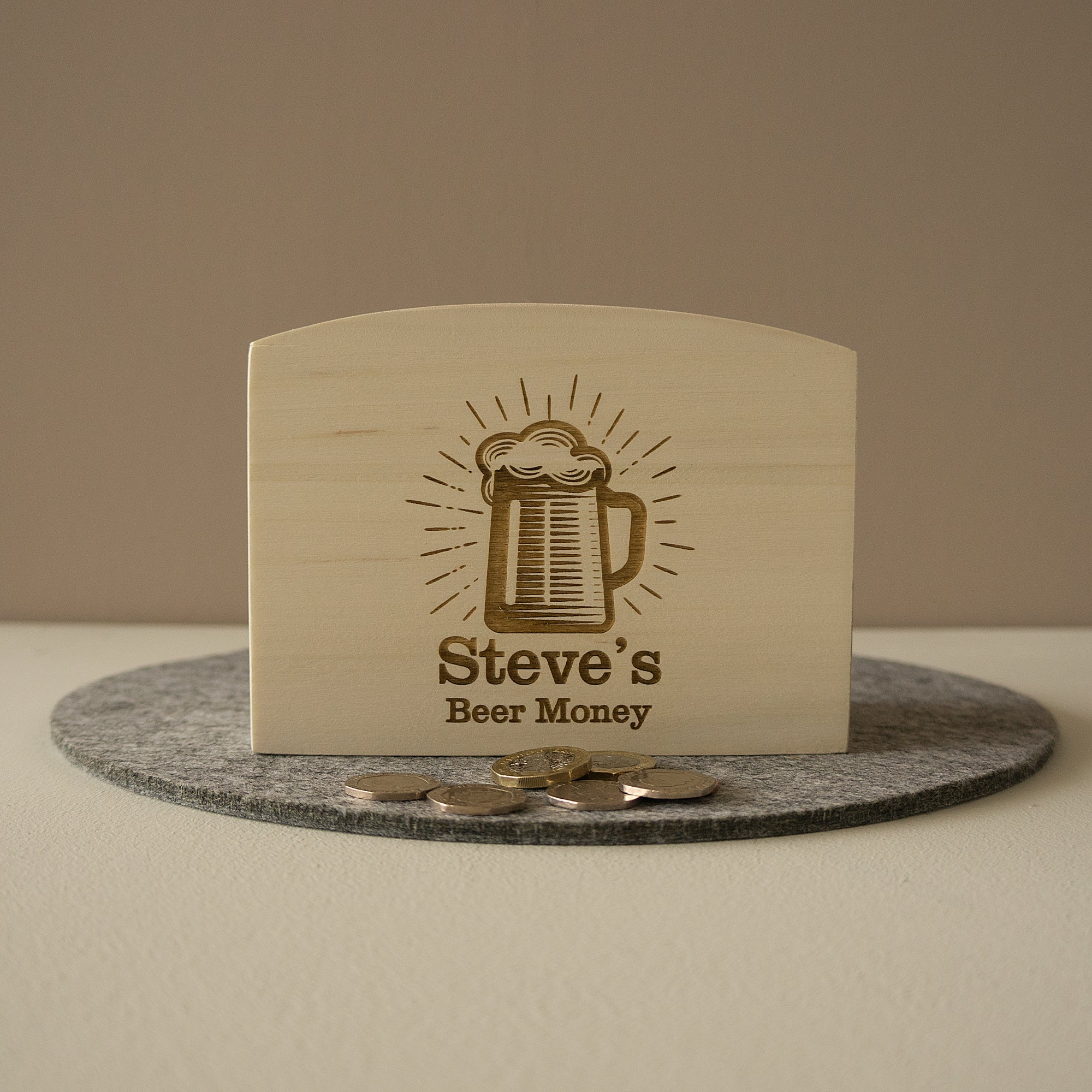 Man cave beer money savings box