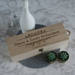 Wedding wine box gift