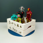 Personalised white toys crate