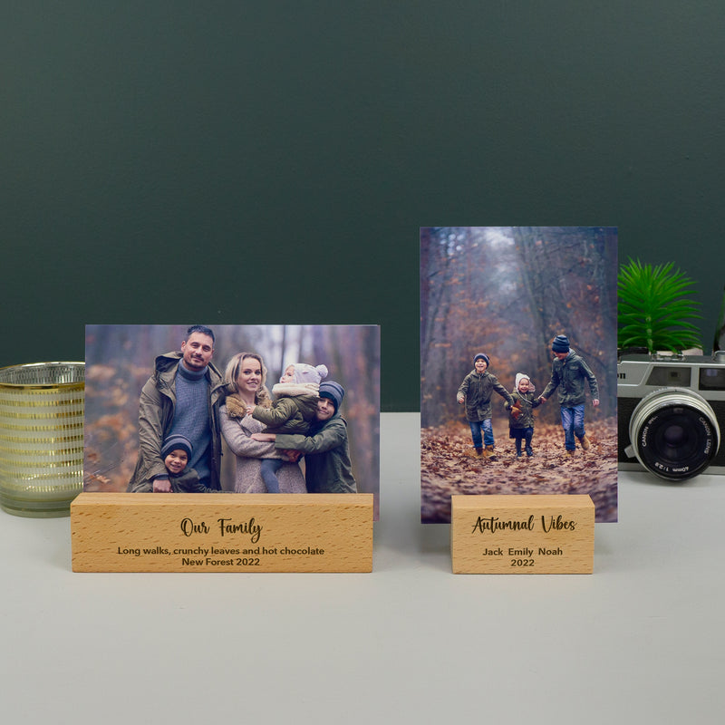 Personalised family photo block