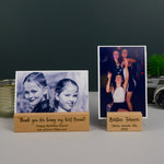 Personalised Best Friend photo block holder