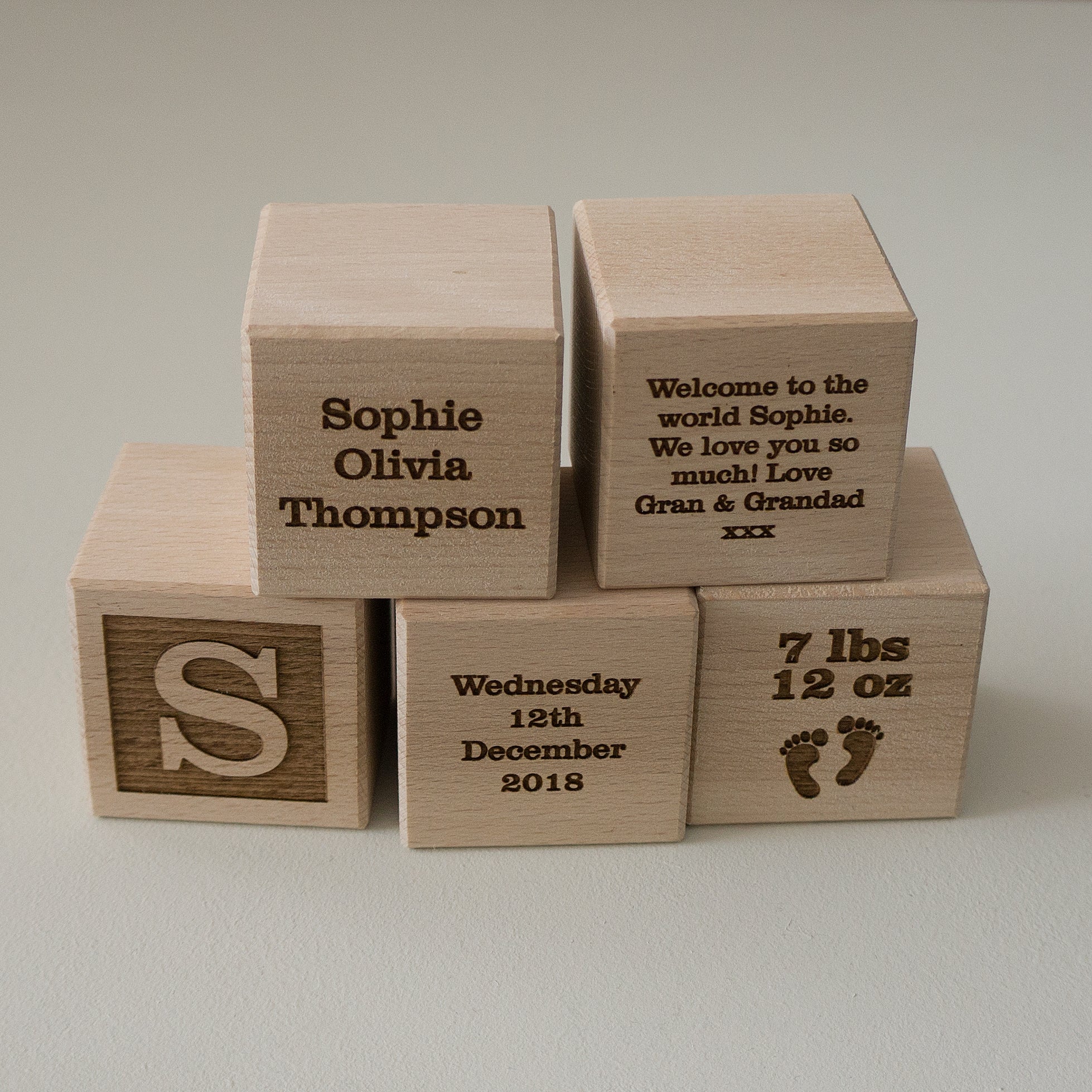 New baby wood blocks
