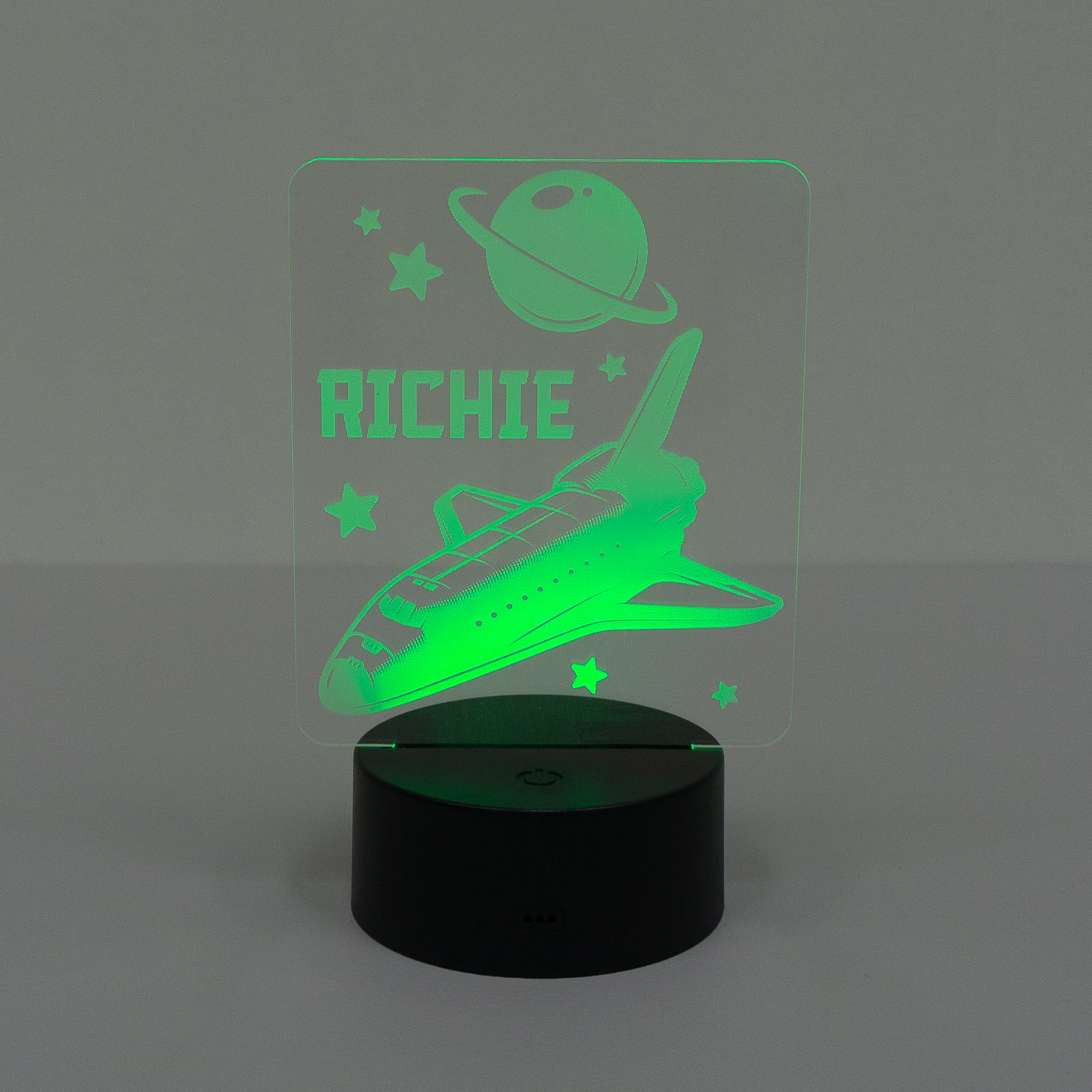 Space travel name LED sign