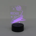 Space travel name LED sign