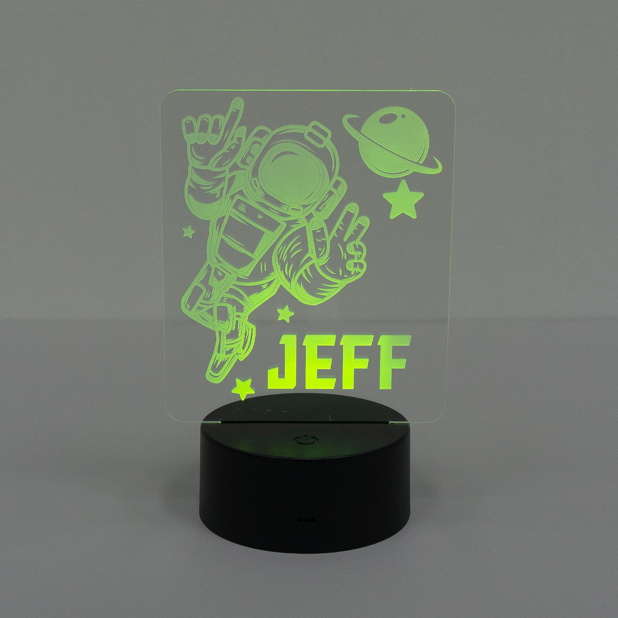 Space travel name LED sign