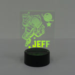 Space travel name LED sign
