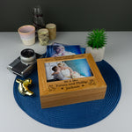 Wedding Oak wood photo box