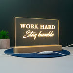 Personalised large wooden light up LED sign