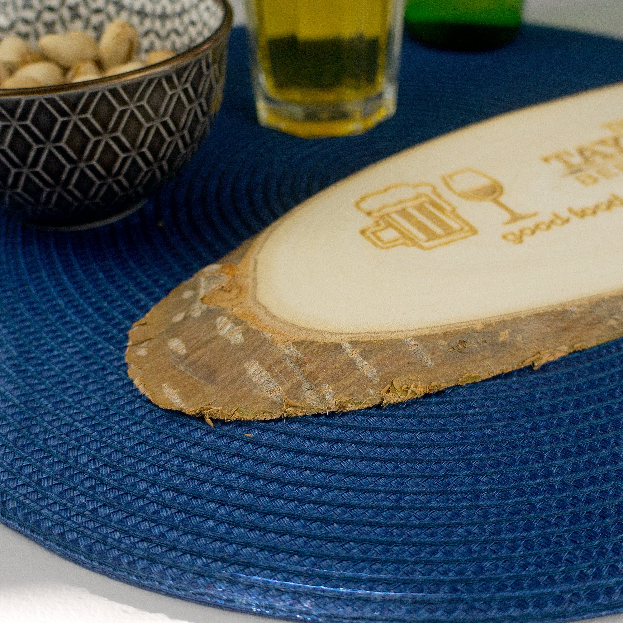 Real wood beer garden sign