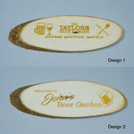 Real wood beer garden sign