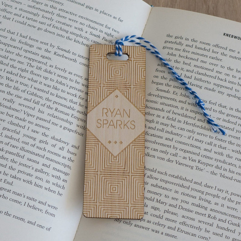 Art deco pattern bookmark