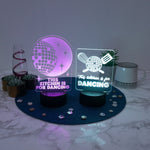 This kitchen is for dancing LED sign
