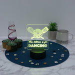 This kitchen is for dancing LED sign